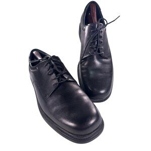 Rockport Mens Size 12 M Black Leather Tie Derby Comfort Shoes Worn Once